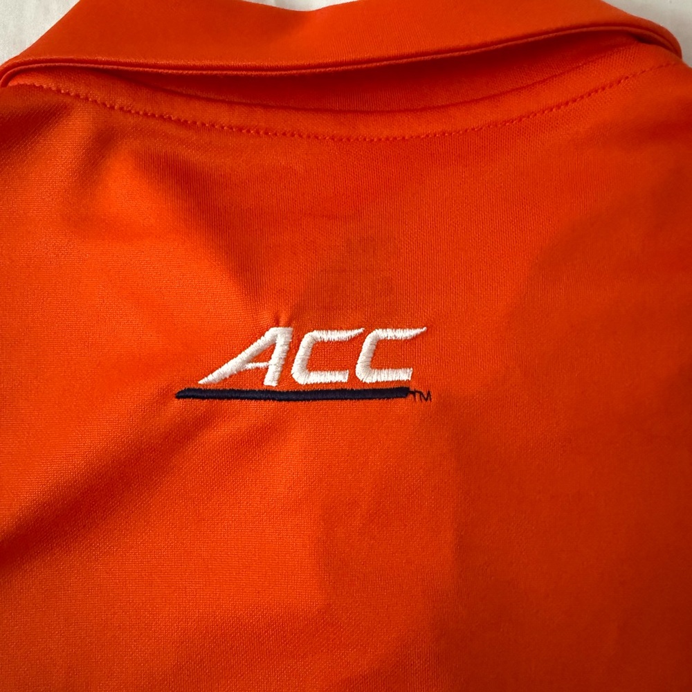 Nike Dri-FIT UVA Cavaliers Polo Shirt Women Medium Orange Athletic Golf - Picture 4 of 8